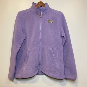 L.L.Bean Lavender Full-Zip Fleece Women's Size Medium